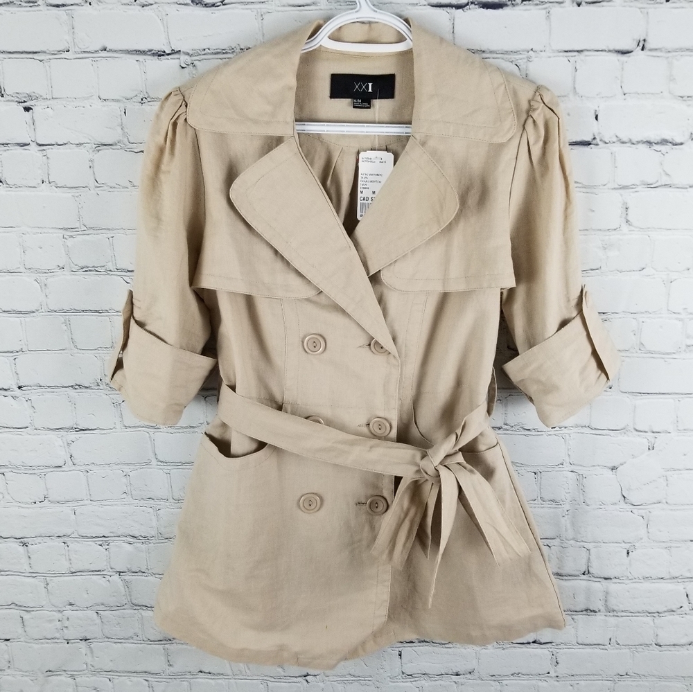 NWT Forever 21 Tan Pea Coat